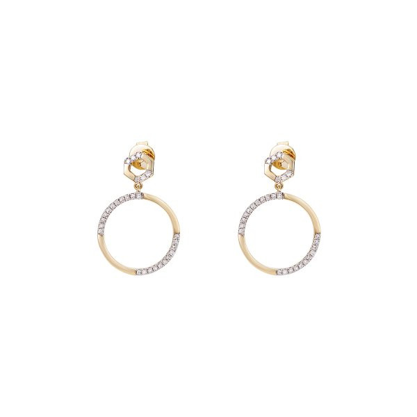 Náušnice s brilianty 234-476-883800 2.25g