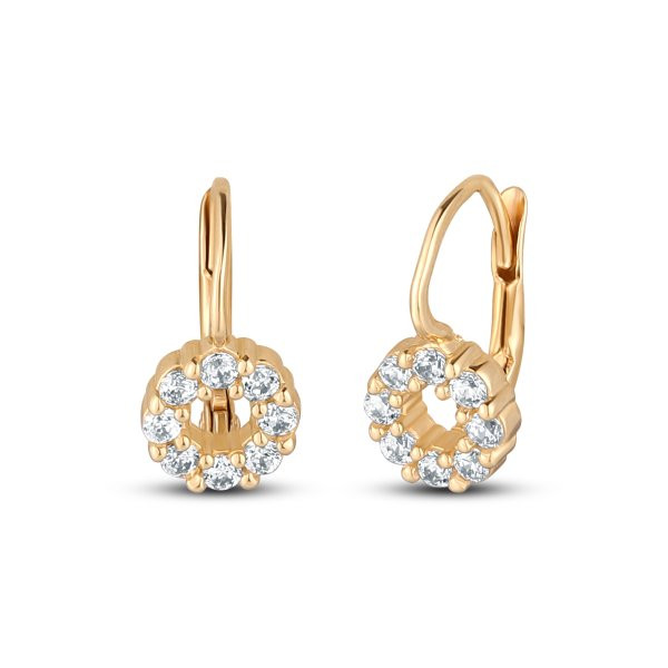 Náušnice se syntetickými kameny 236-277-000446 1.95g