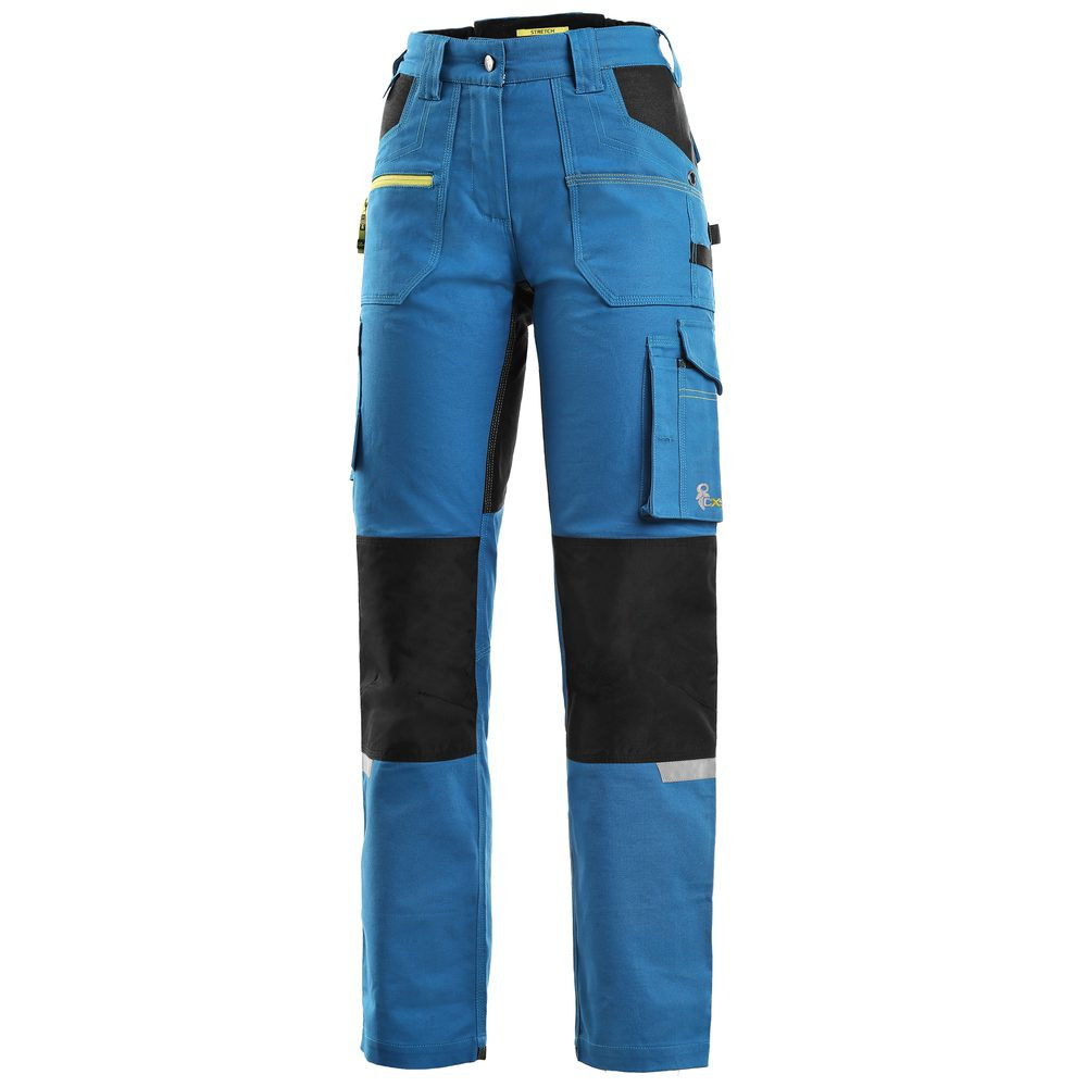 Canis (CXS) Dámské montérky do pasu CXS STRETCH - Modrá / černá | 38