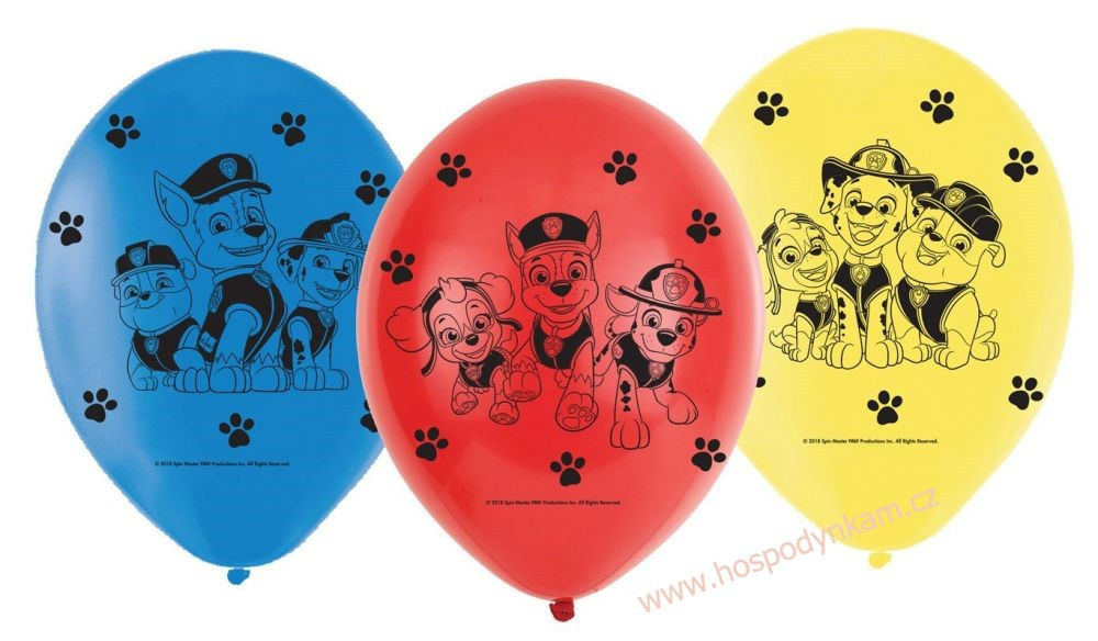 Balónky Paw Patrol 6ks