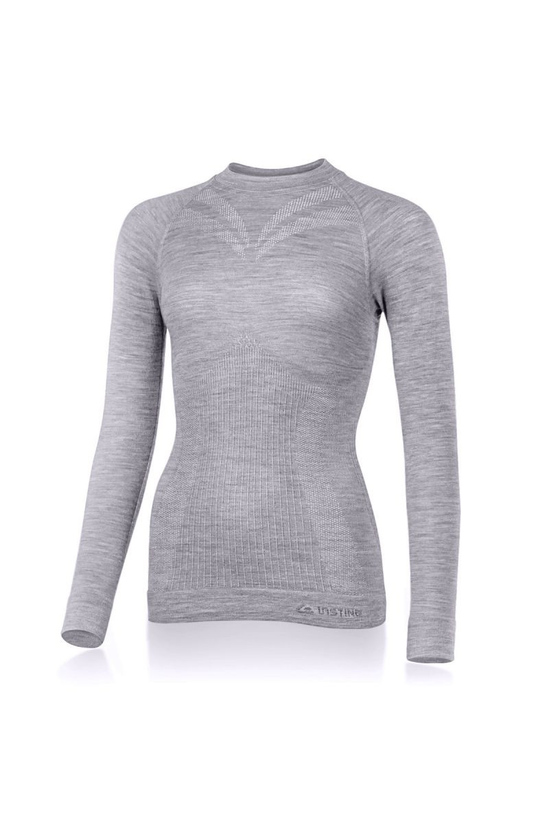 Lasting dámské merino triko MATALA 8440 šedé Velikost: S/M