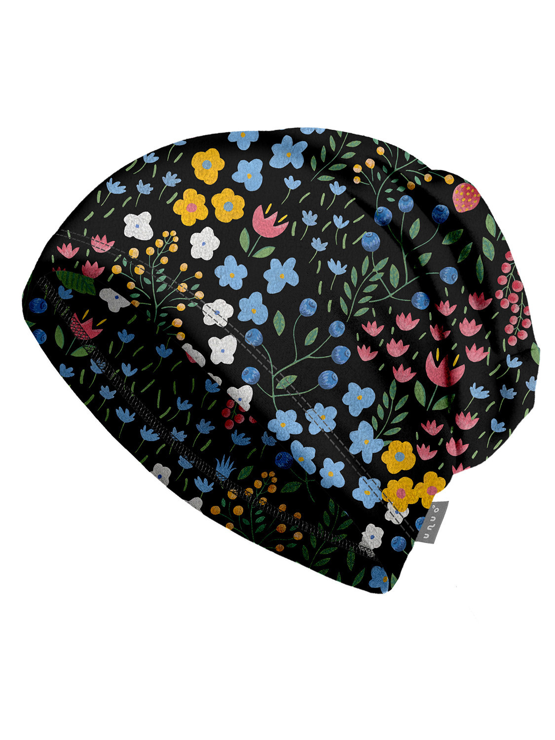 Unuo Unuo, Dětská čepice fleecová Homeless, Černá, Zahrada Velikost: S (45-48 cm) 8596227140206