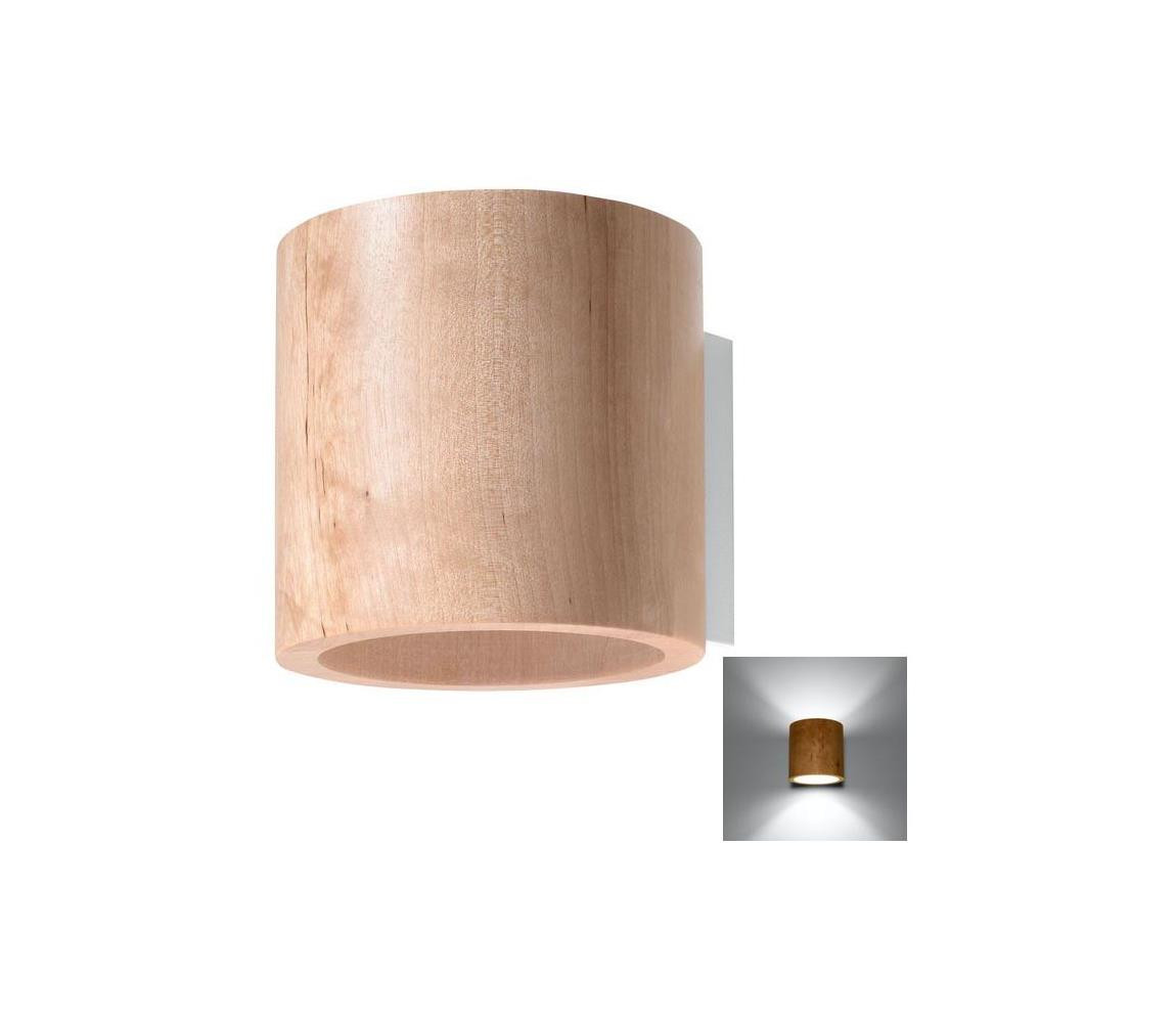SL.0490 - Nástěnné svítidlo ORBIS 1xG9/40W/230V dřevo