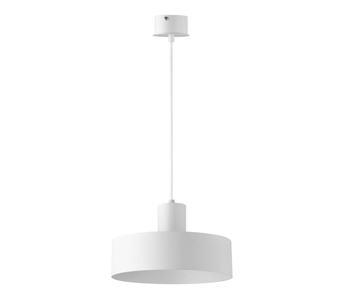 Lustr na lanku RIF 1xE27/60W/230V pr. 25 cm bílá
