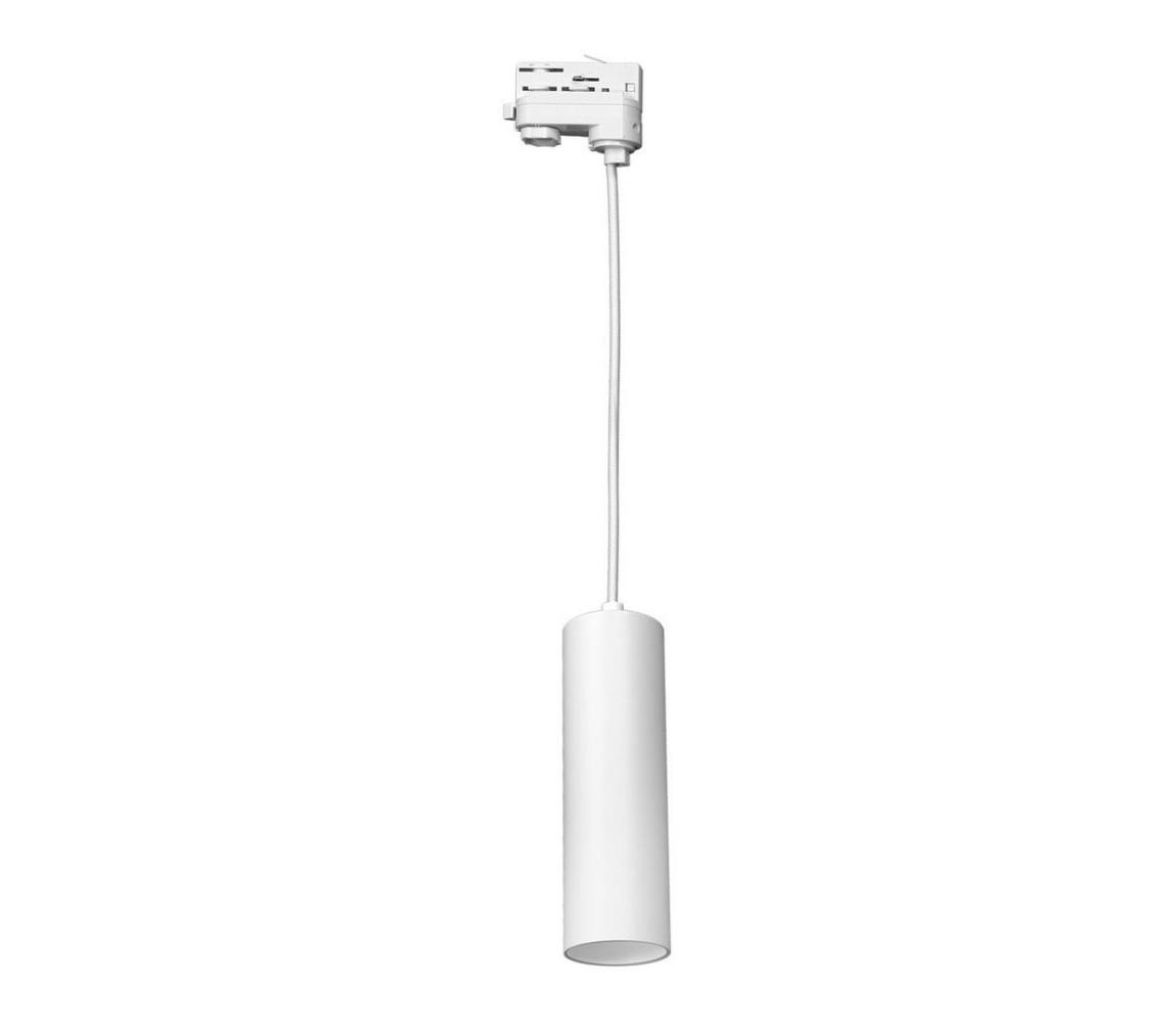 Lustr na lanku do 3-fázového lištového systému PIPE 1xGU10/25W/230V bílá