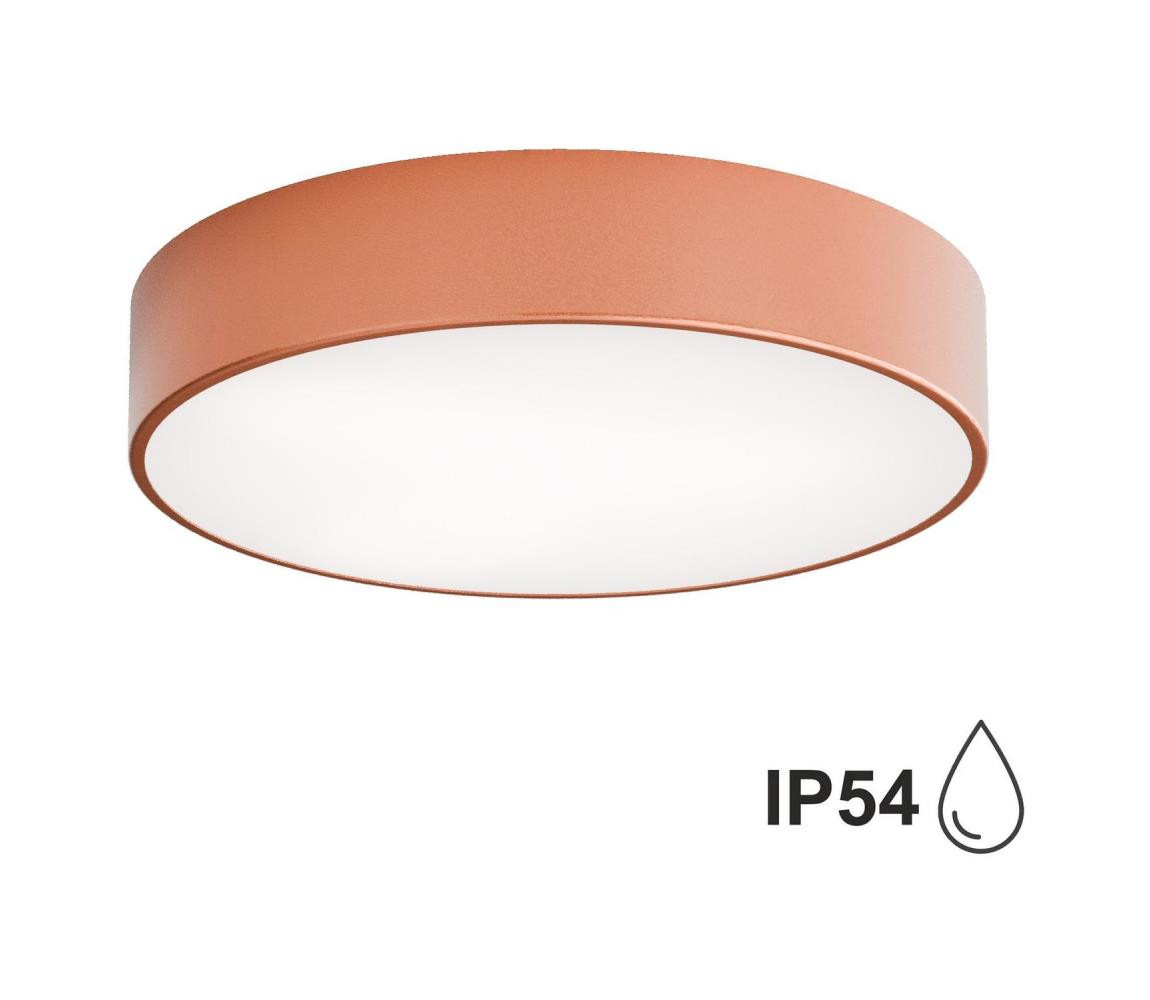 Koupelnové stropní svítidlo CLEO 3xE27/24W/230V pr. 40 cm měděná IP54