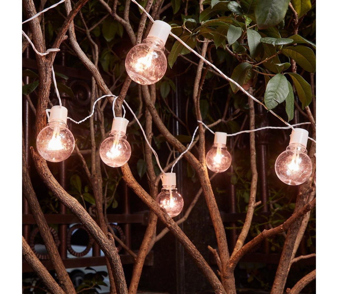 Eglo Eglo 900238 - LED Venkovní dekorační řetěz PARTAJ 16xLED/0,064W/24V IP44 bílá