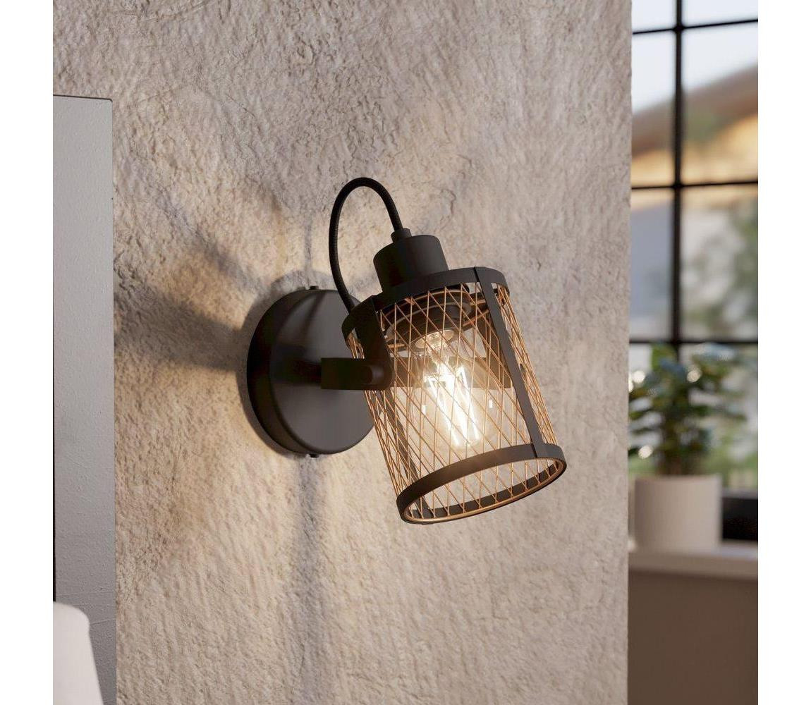 Eglo Eglo 43531 - Nástěnné bodové svítidlo DELLOW 1xE27/40W/230V