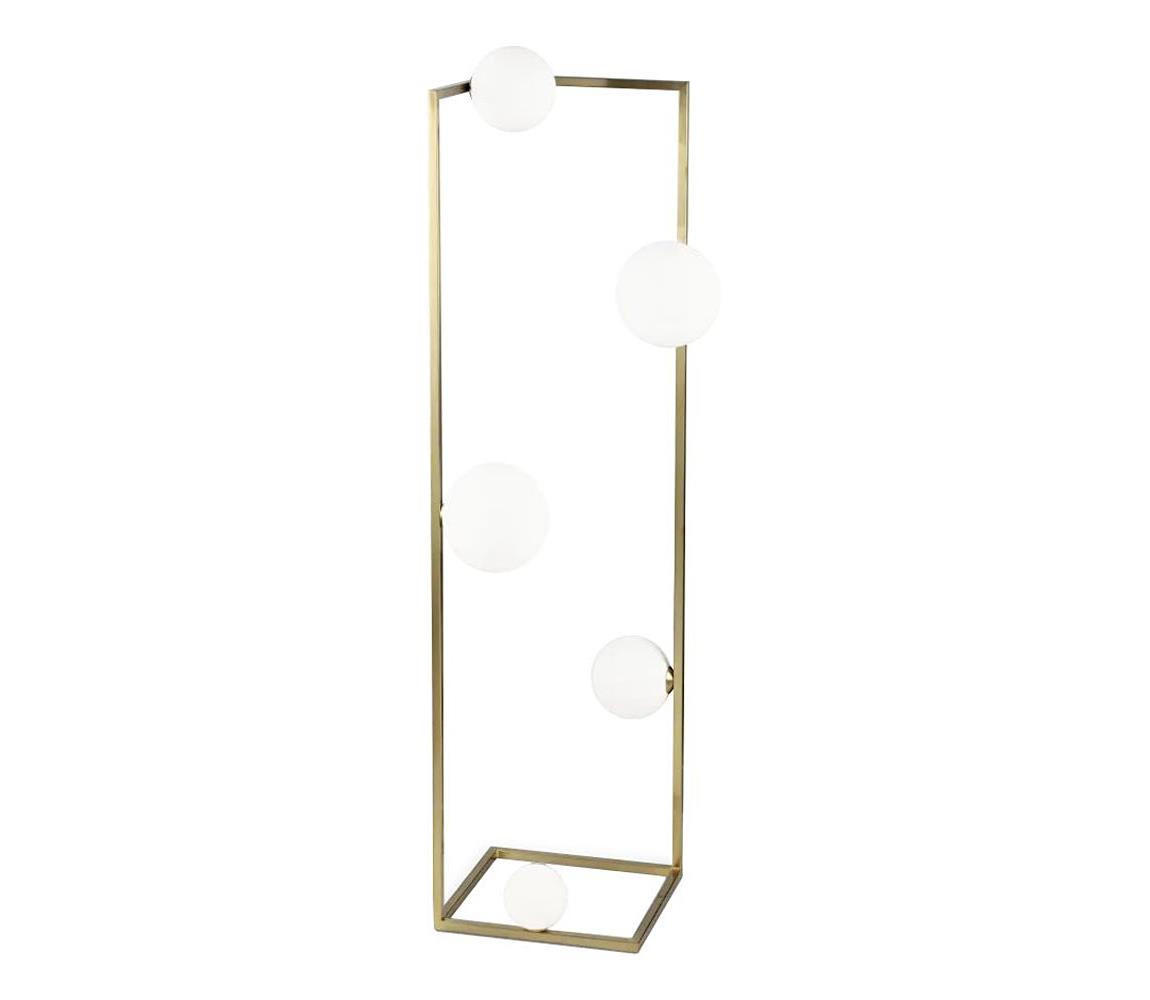 Ideal Lux Ideal Lux - LED Stojací lampa ANGOLO 5xG9/3W/230V mosaz