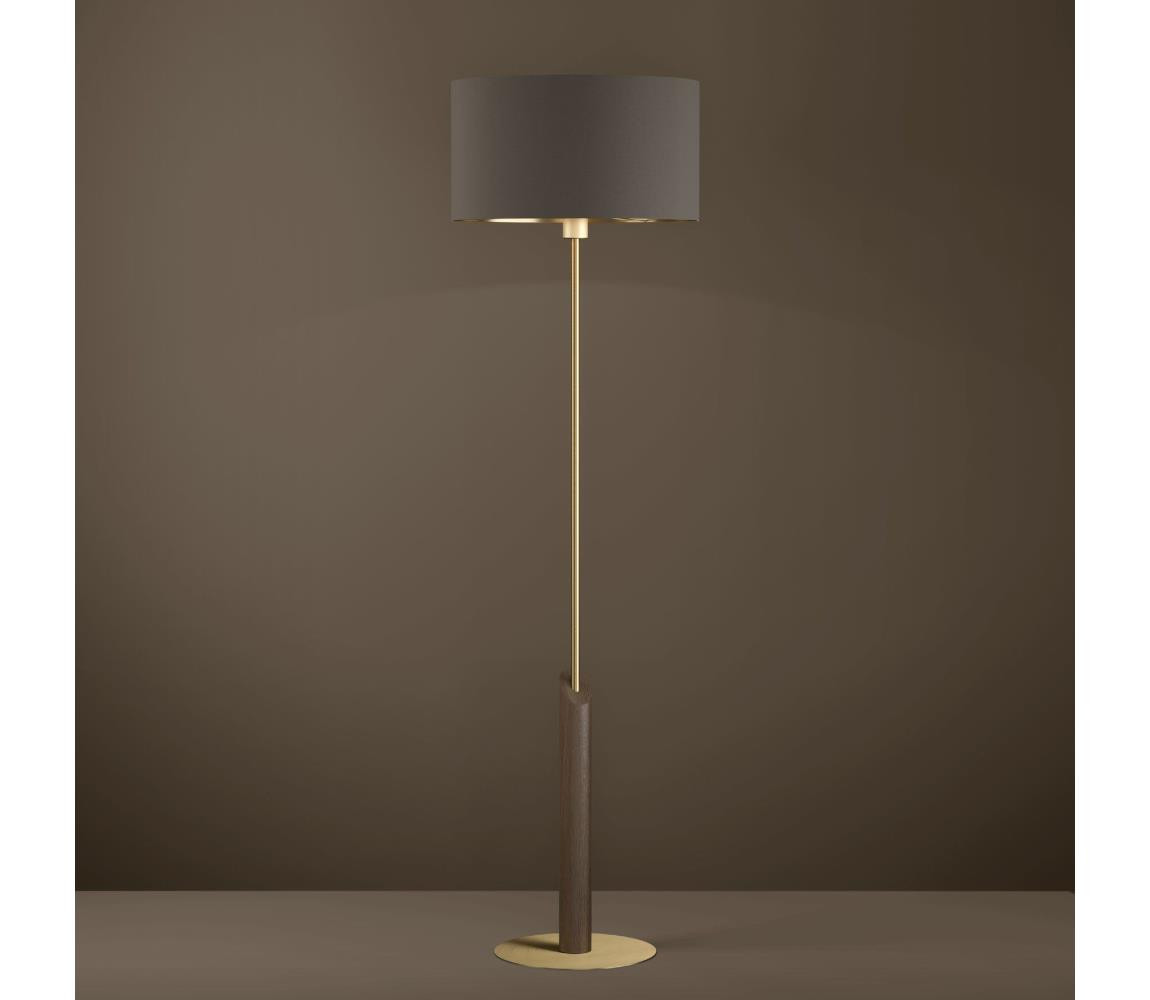 Eglo Eglo 390338 - Stojací lampa SANTANDRIA 1xE27/40W/230V hnědá/zlatá