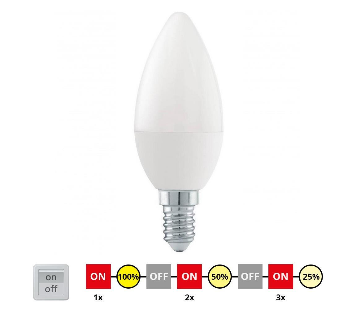 Eglo LED Stmívatelná žárovka C37 E14/6W/230V 3000K - Eglo 54834