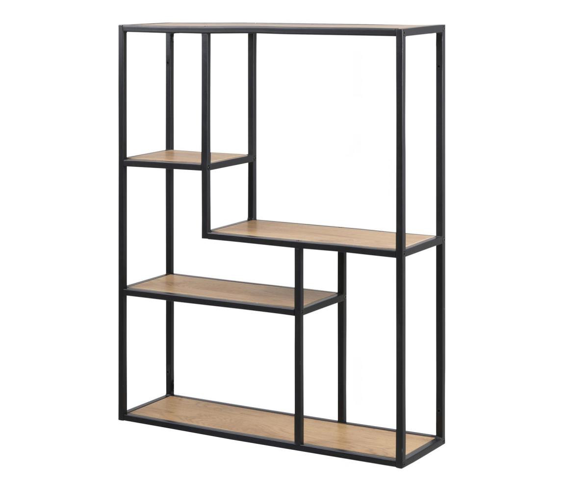 Actona Nástěnná police SARON dub/černá