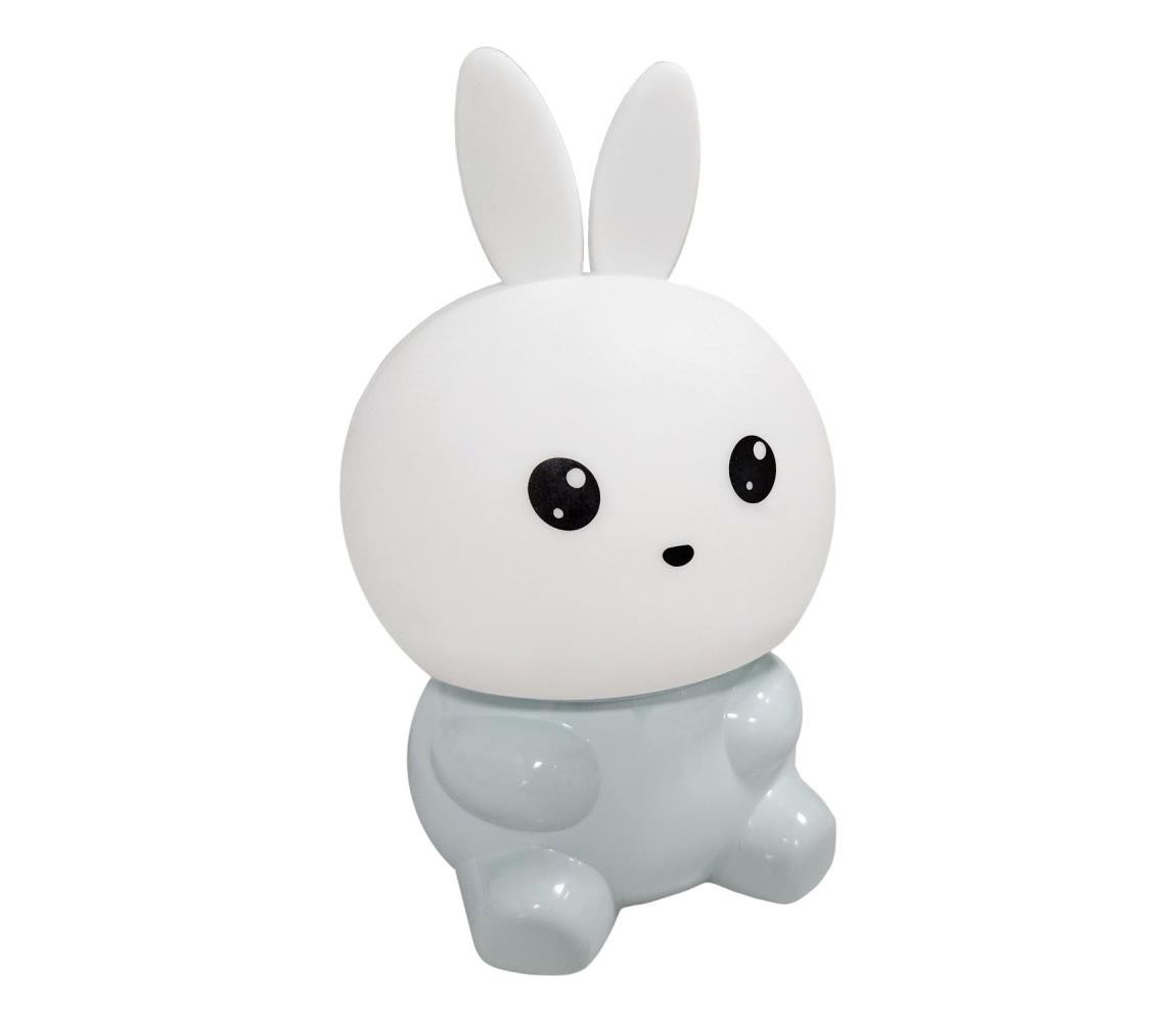 LED RGBW Stmívatelná dětská dotyková lampa LED/1W/5V USB 1200 mAh zajíc