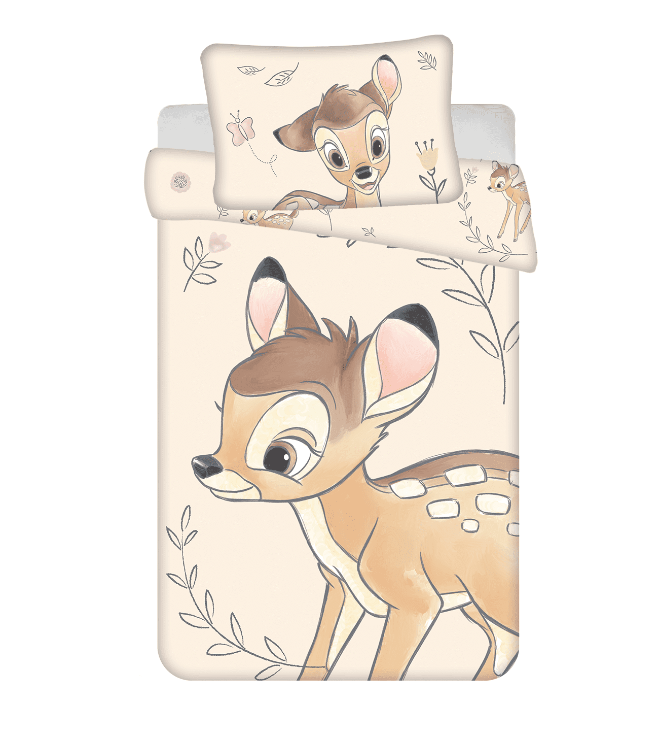 Jerry Fabrics Povlečení do postýlky 100x135 + 40x60 cm - Bambi 