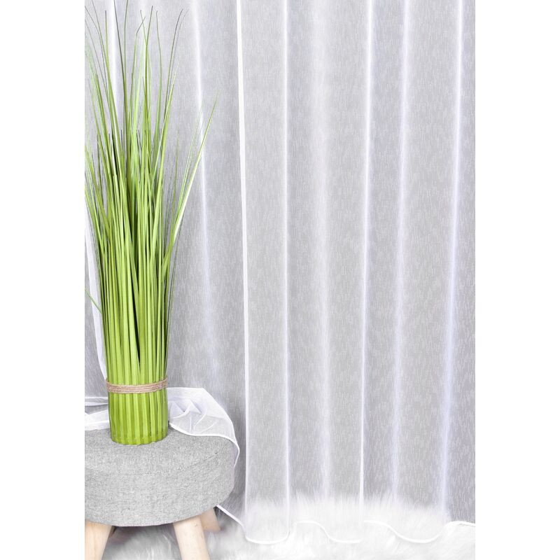 Záclona markizeta, Diana s olůvkem metráž, bílá 155 cm