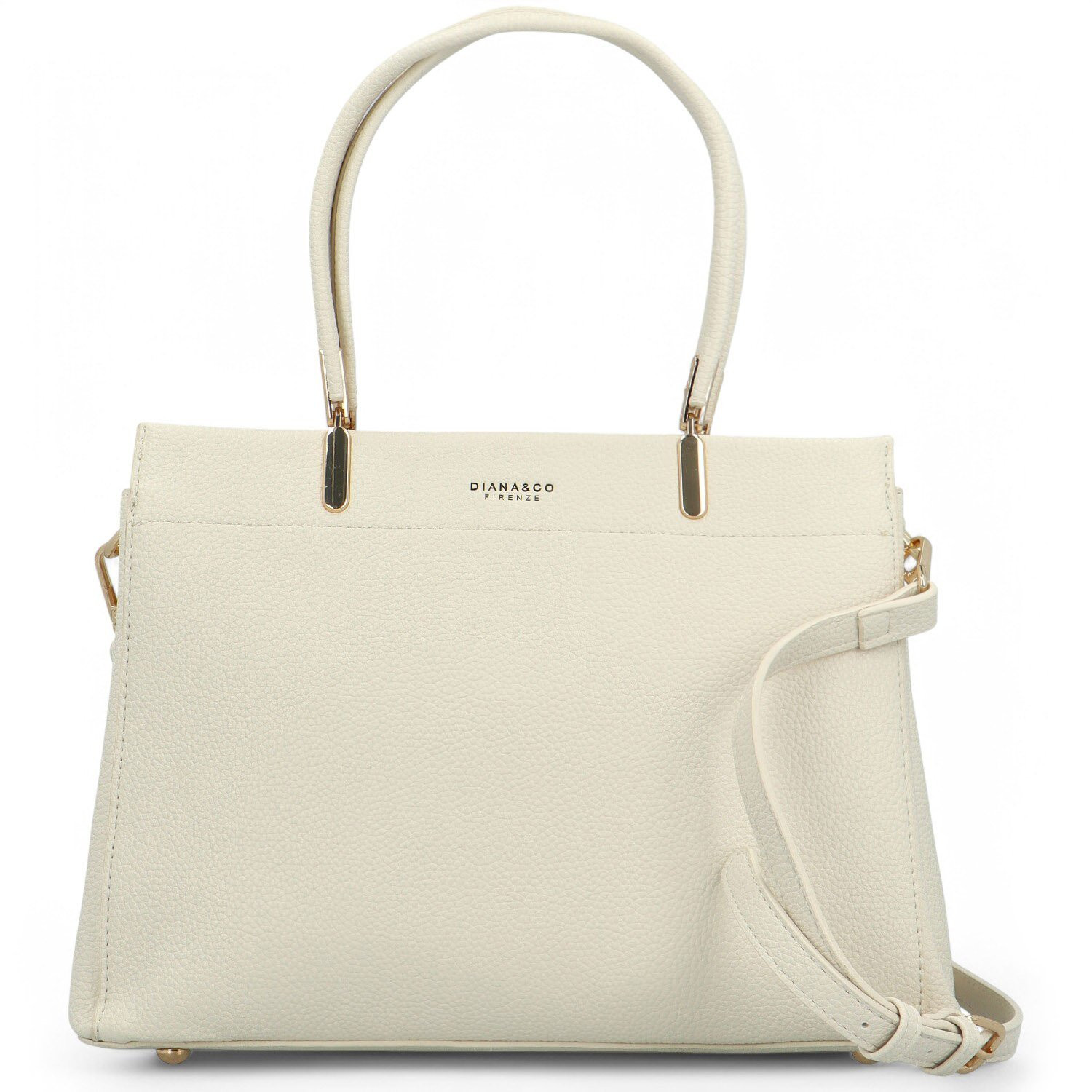 Dámská kabelka do ruky krémová - DIANA & CO Veneta krémová