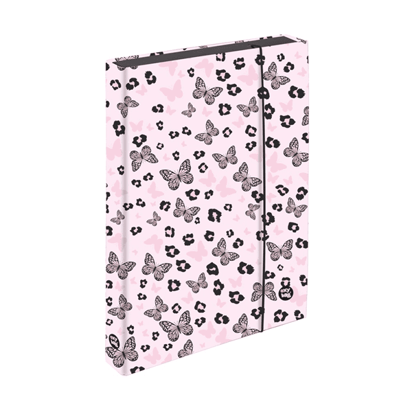 Box na sešity A4 Jumbo Oxy Next - Butterfly pink