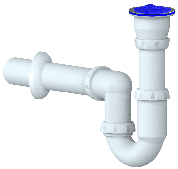 Chuděj MCH Sifon Y210VE - Sifon trubkový DN40 s nerez mřížkou - pro dřez, odtok 40 mm