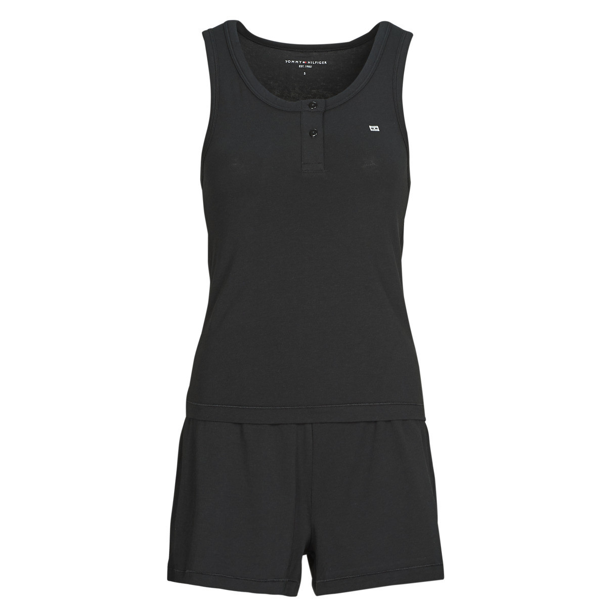 Tommy Hilfiger  MODAL TANK SHORT SET  Černá