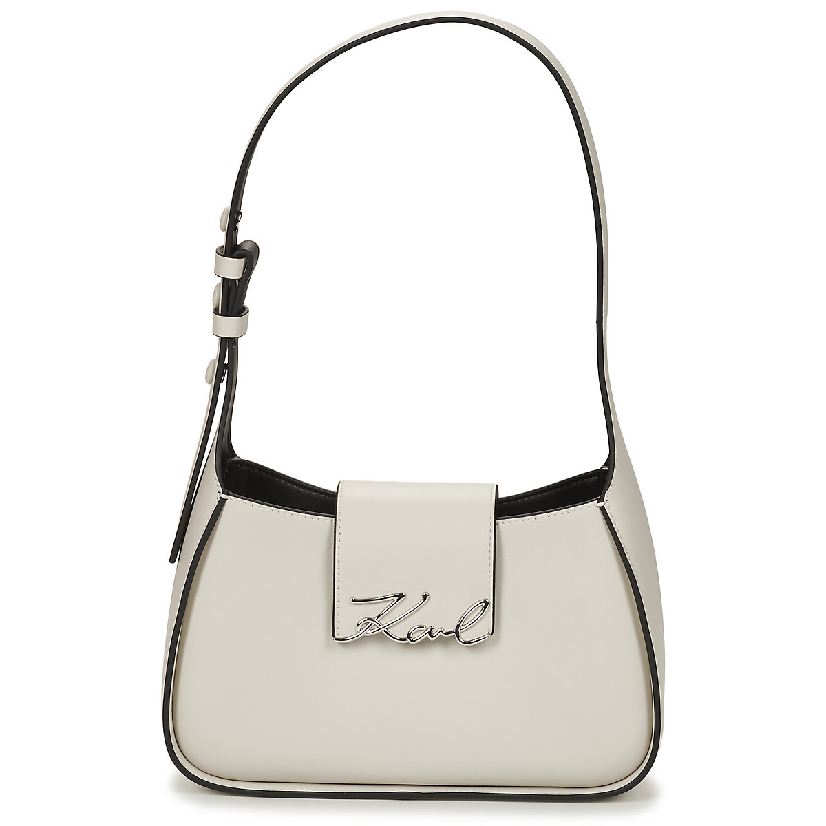 Karl Lagerfeld  K/SIGNATURE SM SHOULDER BAG  Bílá