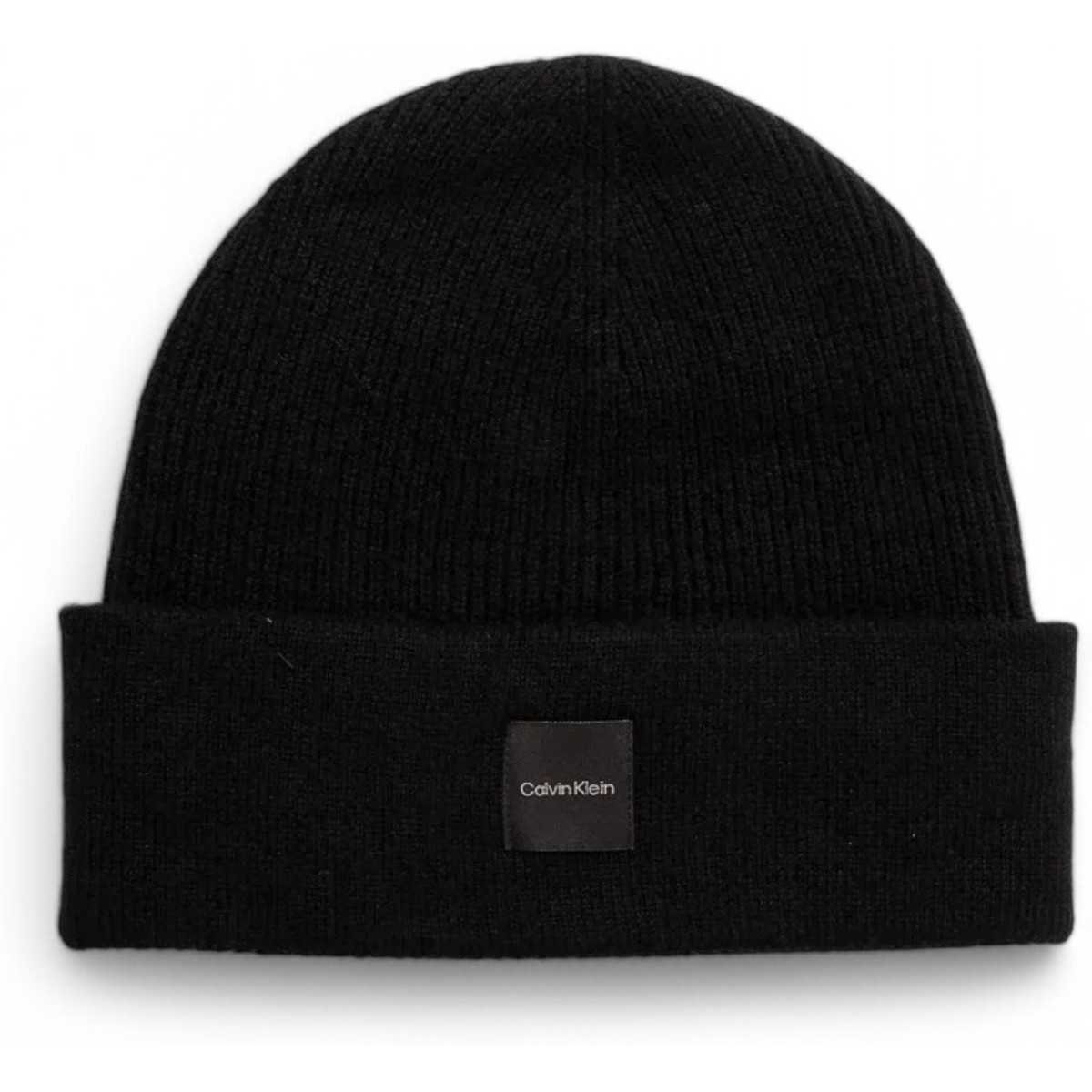 Calvin Klein Jeans  CASHMERE CHUNKY OPEN RIB BEANIE K60K612584  Černá