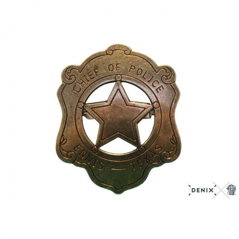 Odznak šéfa Policie Ennis Texas - bronzový