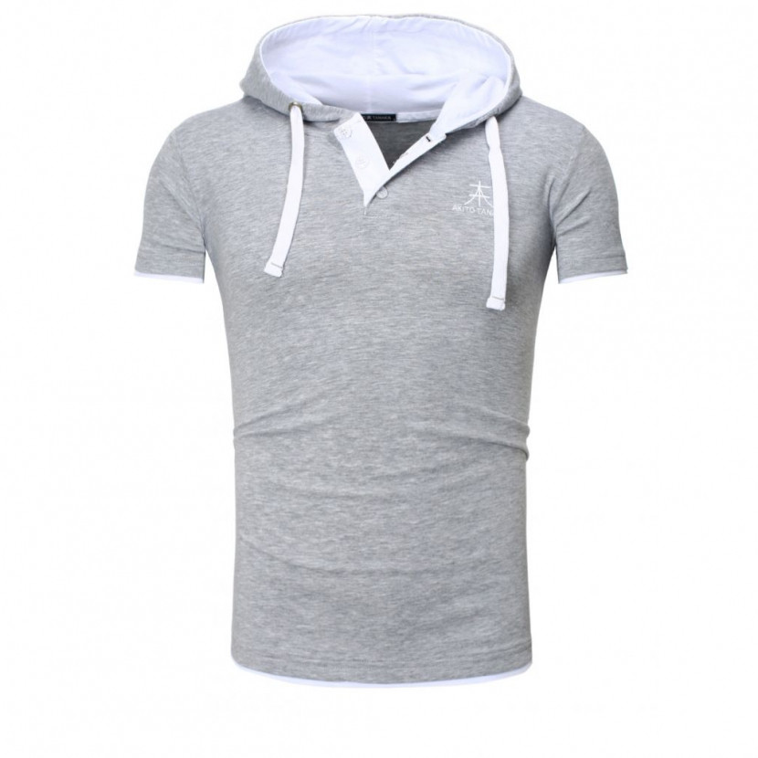 Polokošile Akito Tanaka Contras - šedá-bílá, L