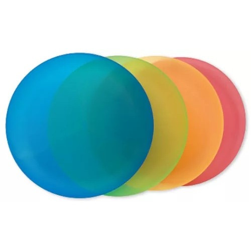 Talířky plastové barevné 20 cm 4 ks
