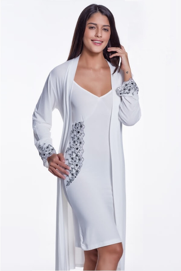 Luisa Moretti Dámská bambusová košilka OLIVIA s županem