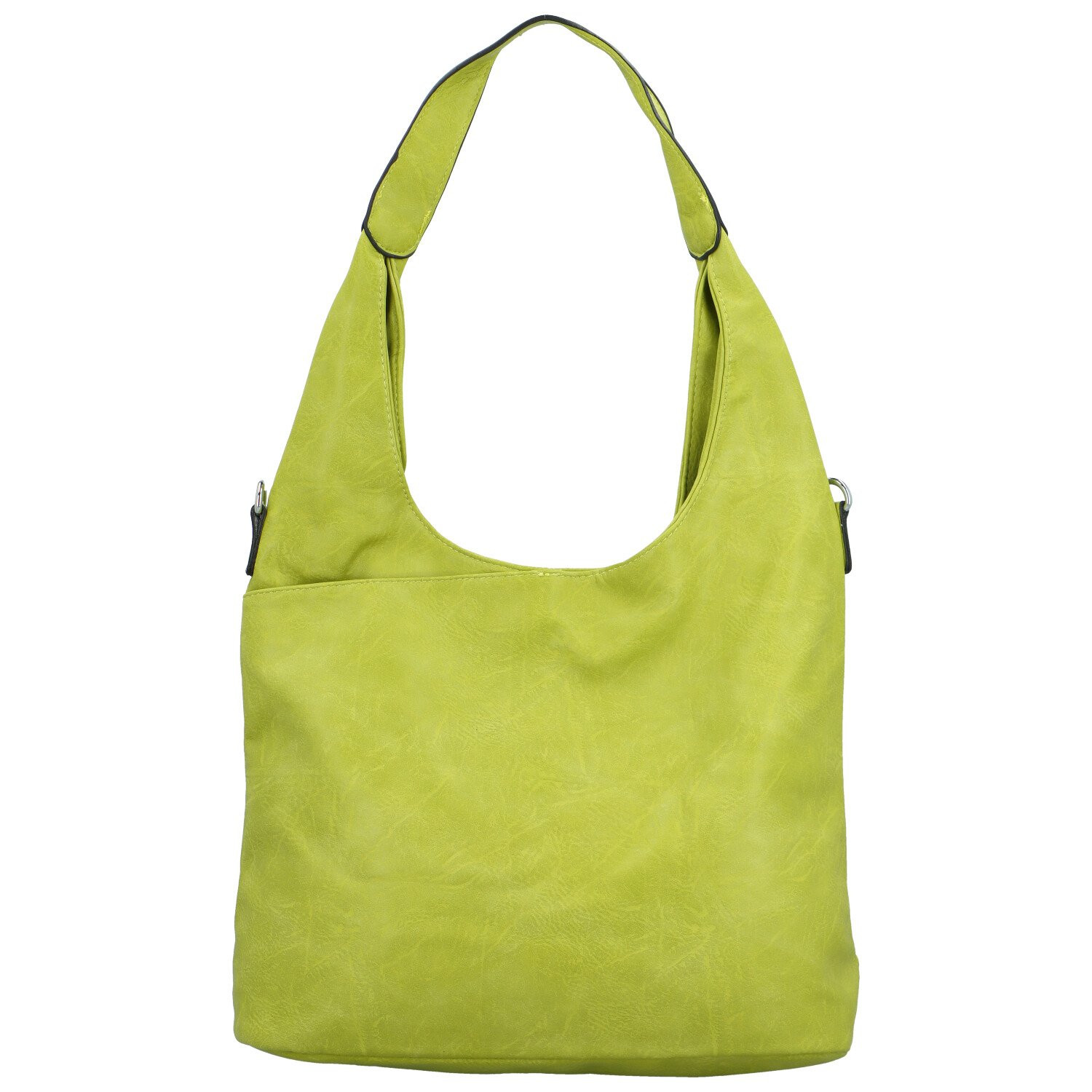 Módní dámská koženková kabelka na rameno Marwis, zelená