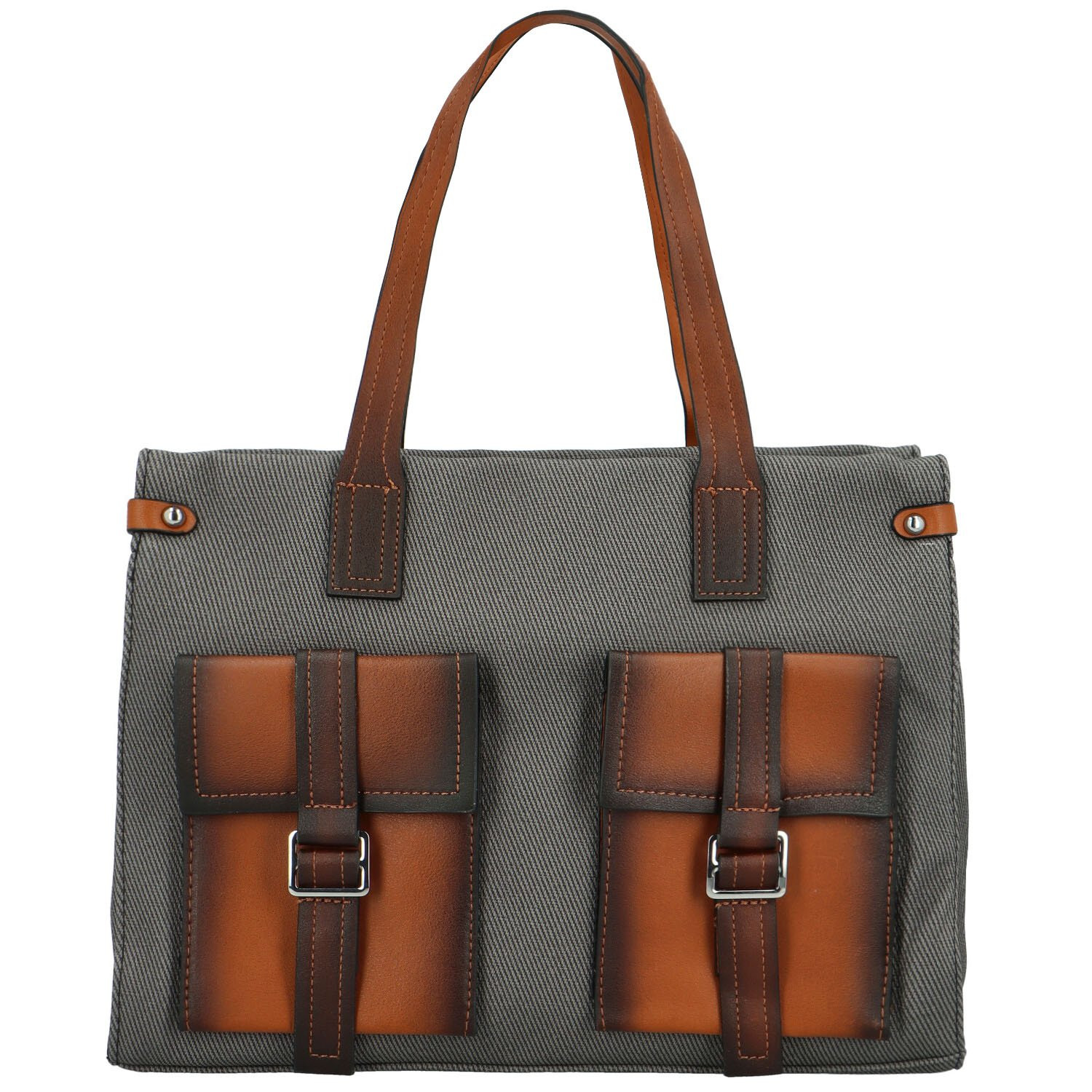 Stylová dámská koženková kabelka na rameno Neil, černá