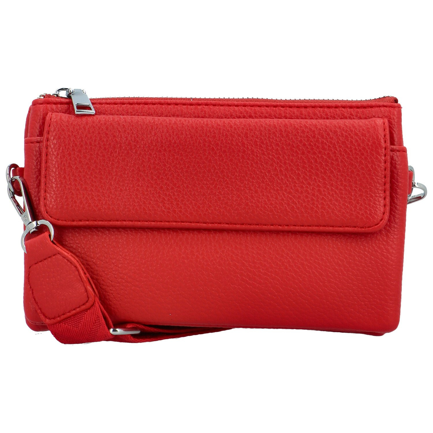 Trendy dámská crossbody kabelka Santiana Lea, červená