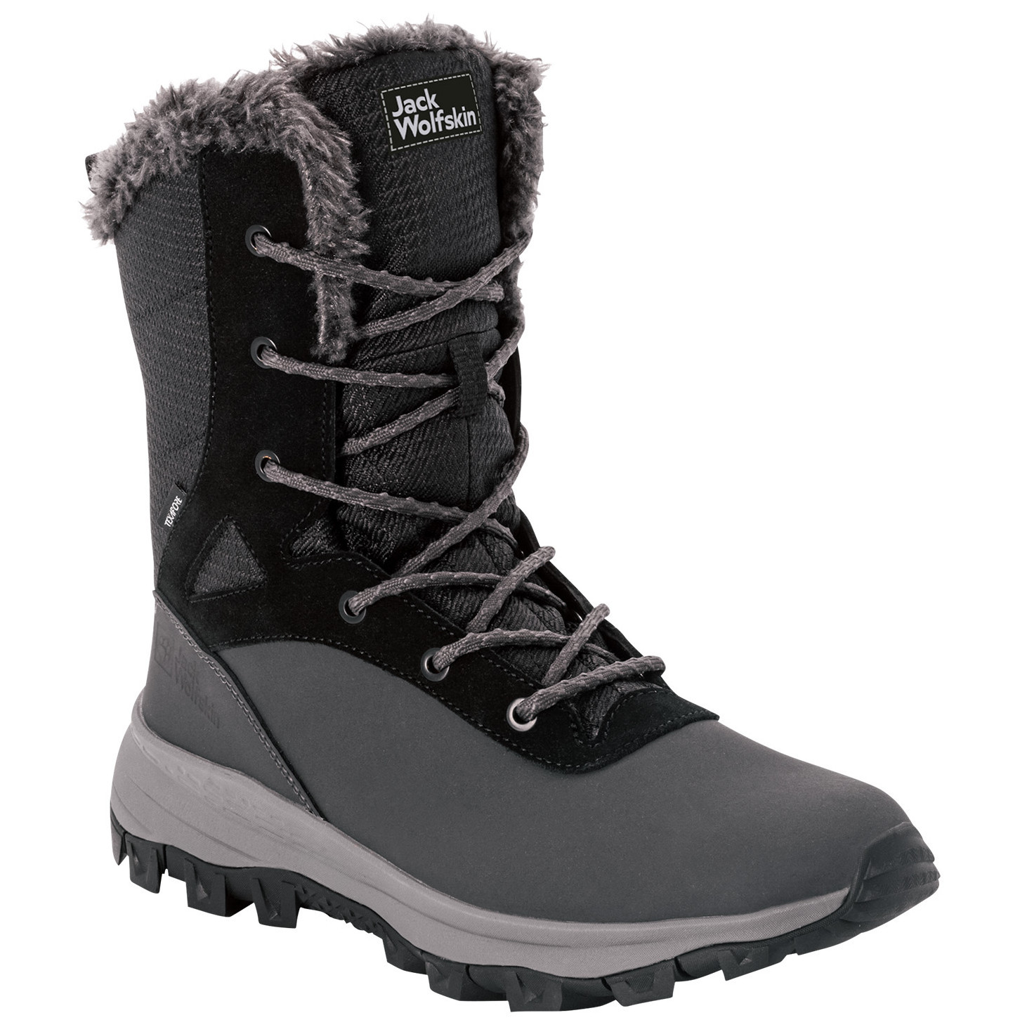 Dámské zimní boty Jack Wolfskin Everquest Texapore Snow High Velikost bot (EU): 37 / Barva: černá