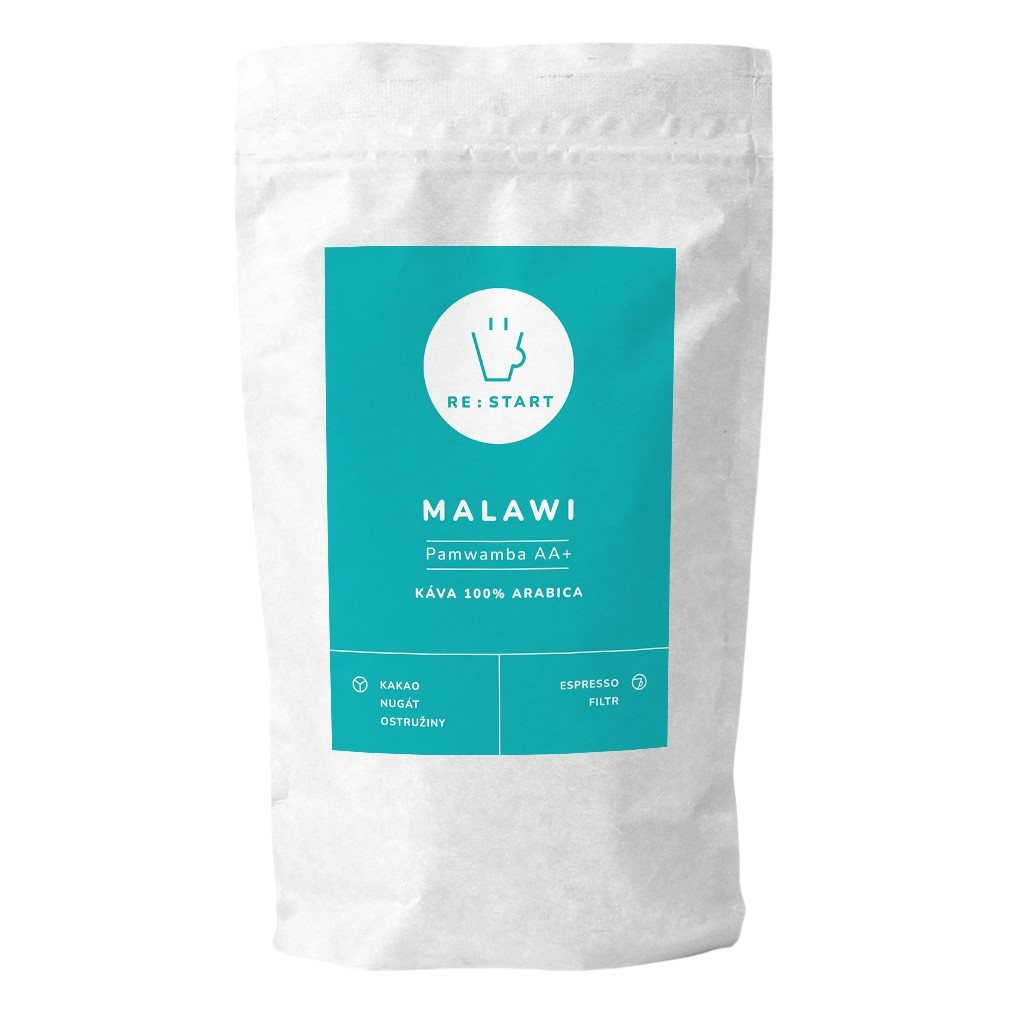 RE:START coffee Zrnková káva MALAWI - PAMWAMBA AA+ 1 kg, RE:START