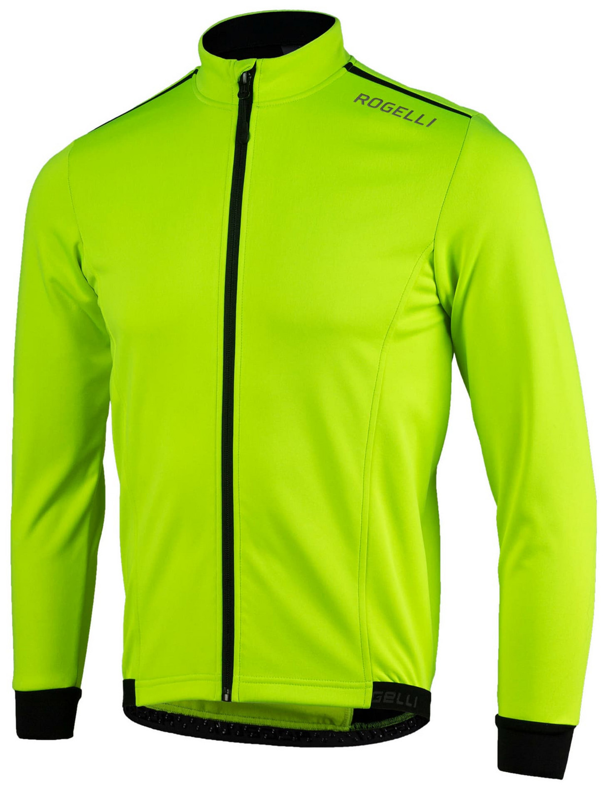 Softshellová bunda s prodyšným zádovým panelem Rogelli CORE, reflexní žlutá L