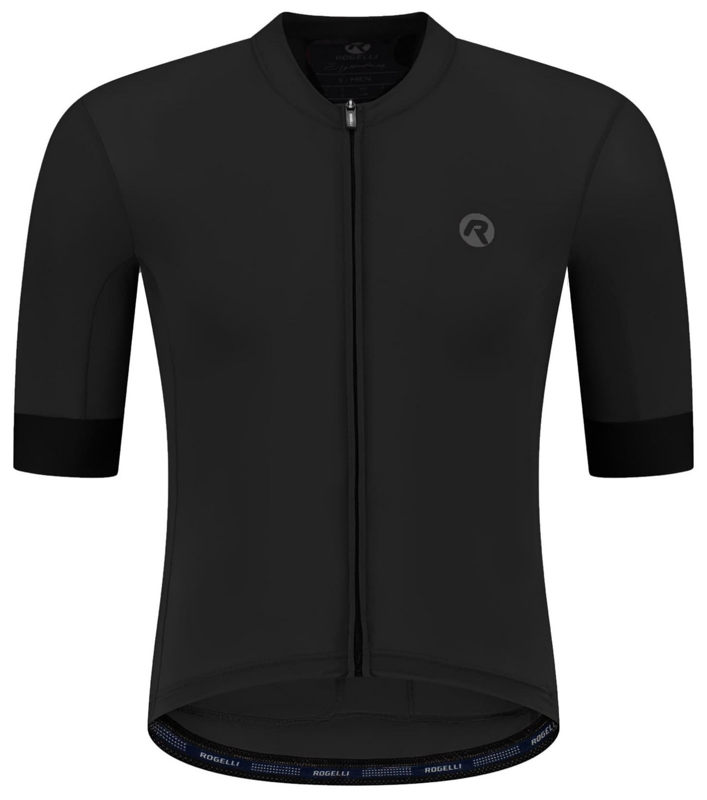 Cyklodres z prémiových vláken Rogelli SIGNATURE s krátkým rukávem, černý 2XL