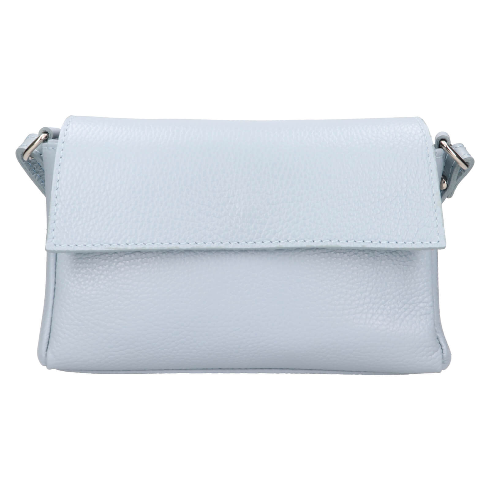 Dámská kožená crossbody kabelka Italia Darina - světle modrá