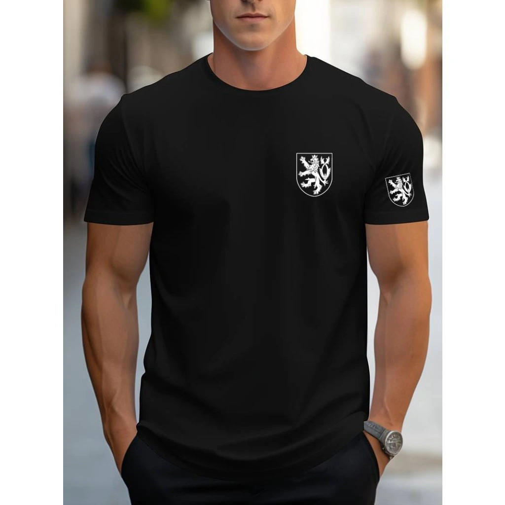 Triko pánské Striker Český lev dvoukombinace - černé, M