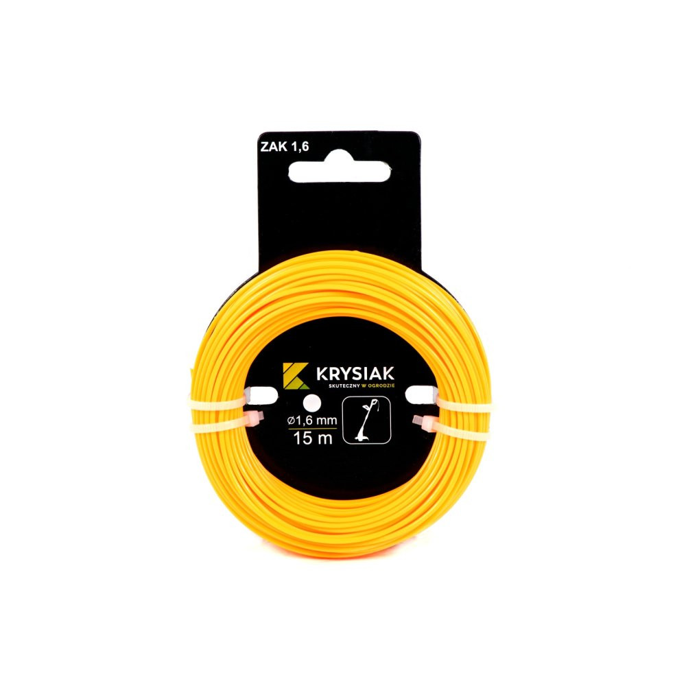KRYSIAK žací struna 1,6mm 15m - kulatá