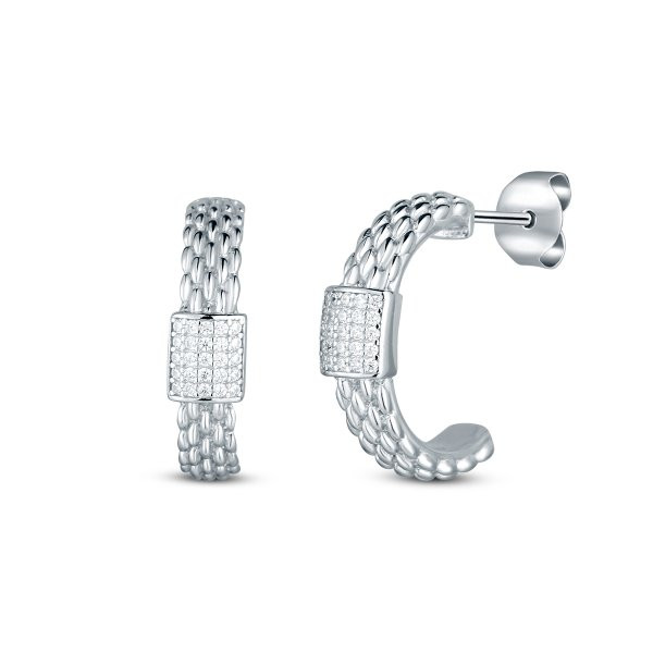 Náušnice se syntetickými kameny 136-404-810288-0000