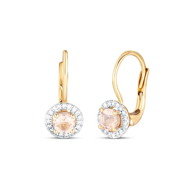 Náušnice s brilianty 234-429-M4463A 1.85g