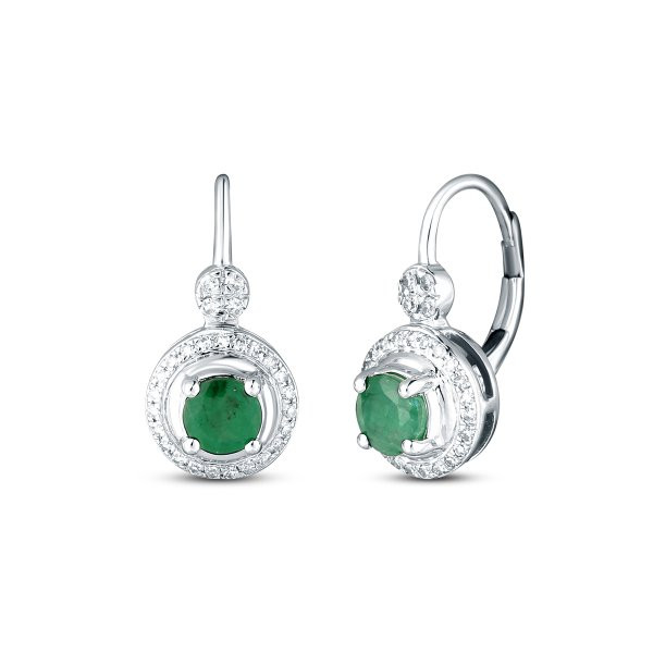 Náušnice se smaragdy 334-958-EM5753 3.55g