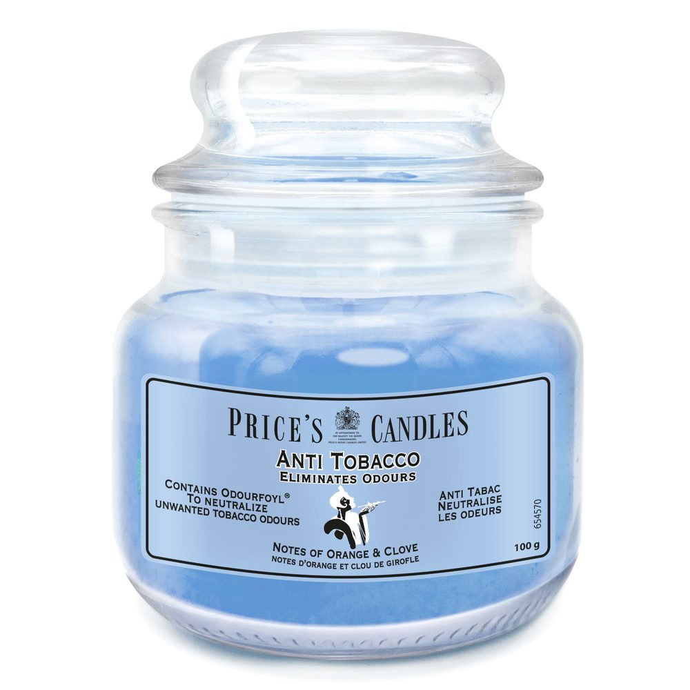 Price’s FRESH AIR vonná svíčka MINI Anti tobacco - hoření 30h