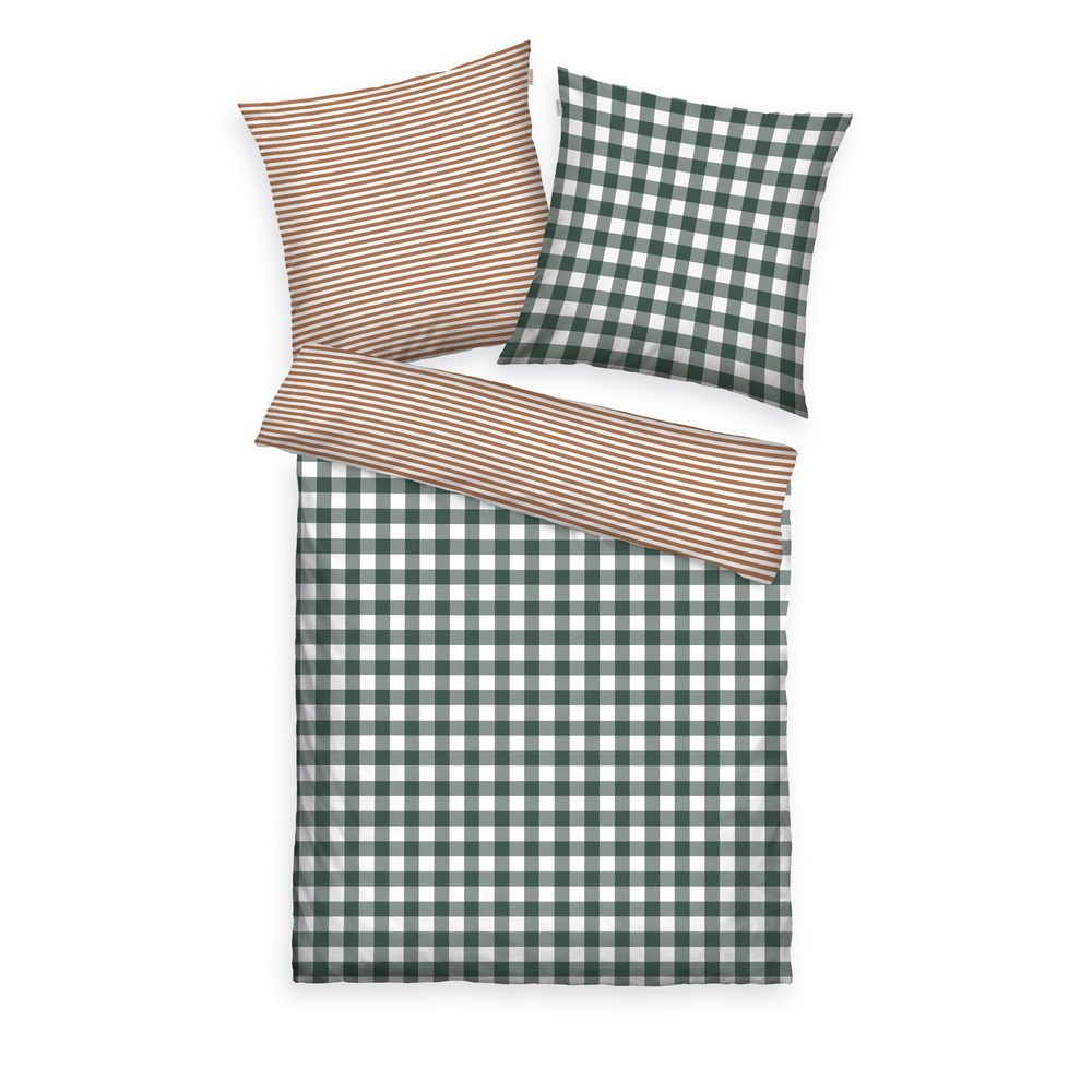 Tom Tailor Flanelové povlečení Tom Tailor Karo&Streifen 140x200/70x90cm
