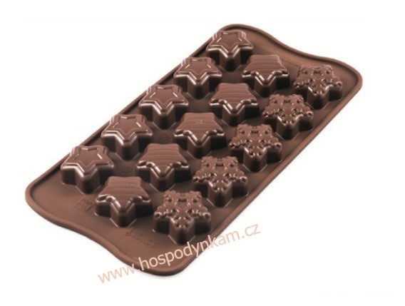 Silikomart Silikonová forma na čokoládu Winter Star