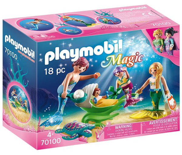 Playmobil Playmobil 70100 Rodina s kočárkem z mušle