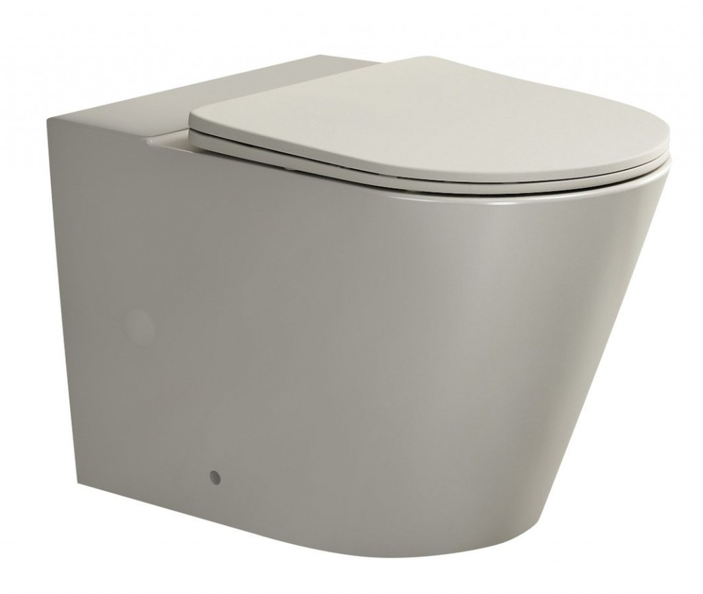 SAPHO PACO WC kombi mísa, Rimless, 61x38cm, spodní/zadní odpad, ivory PC1012BE-111