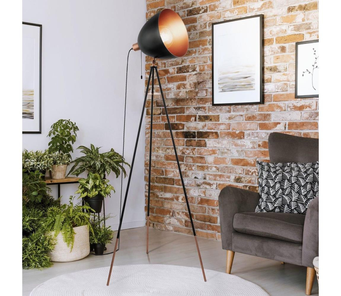 Eglo Eglo 49386 - Stojací lampa CHESTER 1xE27/60W/230V