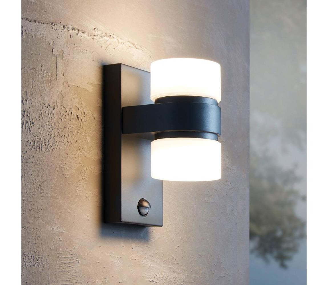 Eglo Eglo 96276 - LED Venkovní nástěnné svítidlo s čidlem ATOLLARI 2xLED/6W IP44