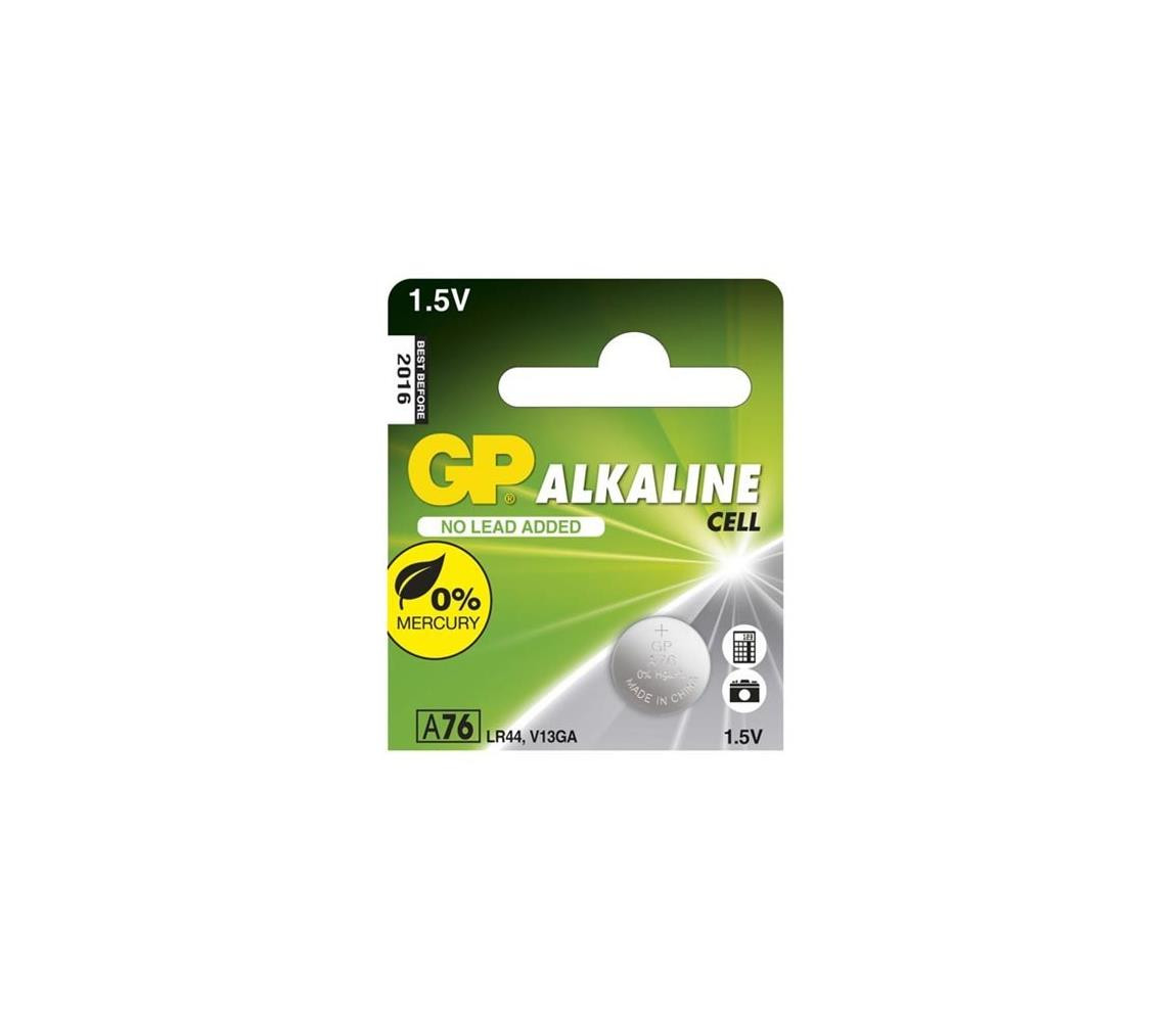 1 ks Alkalická baterie knoflíková LR44 GP ALKALINE 1,5V